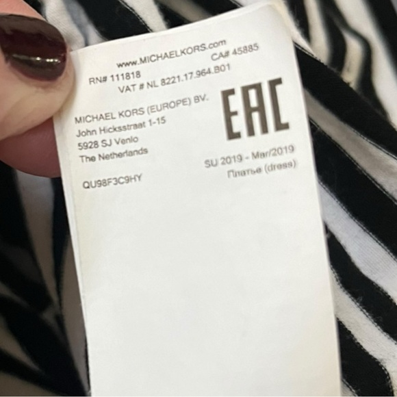 MICHAEL Michael Kors Women's Black and White Striped Shift Dress Medium | EUC - Picture 5 of 10